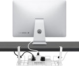2 PACK UNDER DESK CABLE MANAGEMENT TRAY WHITE