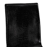 2X STEEL FRAME BLACK LEATHERETTE MEDIUM HIGH BACKREST