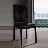 2X STEEL FRAME BLACK LEATHERETTE MEDIUM HIGH BACKREST