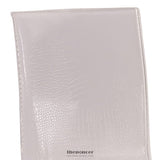 2X STEEL FRAME WHITE LEATHERETTE MEDIUM HIGH BACKREST