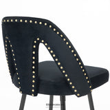 2X VELVET BAR STOOL GOLD METAL LEGS BARSTOOL KITCHEN