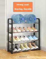 4 TIER SHOE RACK STORAGE ORGANISER (WHITE)