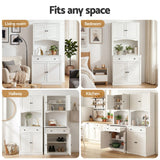 Artiss Buffet Sideboard Hutch Cabinet - BEINI White