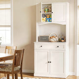Artiss Buffet Sideboard Hutch Cabinet - BEINI White