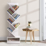 Artiss Tree Bookshelf 7 Tiers - ECHO White