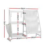 Keezi 3-Tier Kids Bookshelf Bookcase Children Toy Storage Organizer Rack Display Shelf