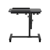 Artiss Laptop Desk Table Fan Cooling Black 60CM