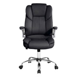 Artiss Executive Office Chair Leather Tilt Black