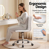 Artiss Office Chair Conference Chairs PU Leather Low Back White