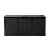Gardeon Outdoor Storage Box 290L Lockable Organiser Garden Deck Shed All Black