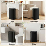 Devanti 50L Sensor Bin Motion Rubbish Automatic Black