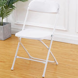 Plastic Folding Chair Office Meeting Chair Staff Training Leisure Chair - Black