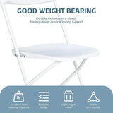 Plastic Folding Chair Office Meeting Chair Staff Training Leisure Chair - Black