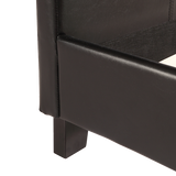 Double PU Leather Bed Frame Black