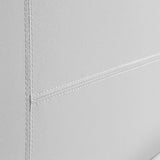 Queen PU Leather Bed Frame White