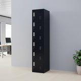 6-Door Locker for Office Gym Shed School Home Storage