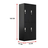 Four-Door Office Gym Shed Storage Locker