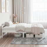 Artiss Bed Frame King Single Size Wooden White LEXI