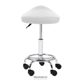 ARTISS 2X SADDLE SALON STOOL SWIVEL BARBER HAIR DRESS CHAIR