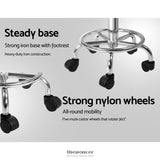 ARTISS 2X SADDLE SALON STOOL SWIVEL BARBER HAIR DRESS CHAIR
