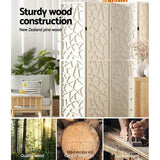 ARTISS 3 PANEL ROOM DIVIDER SCREEN 122X170CM CLOVER WHITE