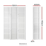 ARTISS 3 PANEL ROOM DIVIDER SCREEN 132X179CM NOVA WHITE