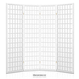 ARTISS 4 PANEL ROOM DIVIDER SCREEN 174X179CM WHITE