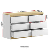 ARTISS 6 CHEST OF DRAWERS CABINET DRESSER TABLE TALLBOY