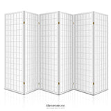 ARTISS 6 PANEL ROOM DIVIDER SCREEN 261X179CM WHITE