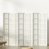 ARTISS 6 PANEL ROOM DIVIDER SCREEN 265X179CM NOVA WHITE