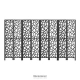 ARTISS 8 PANEL ROOM DIVIDER SCREEN 325X170CM CLOVER BLACK