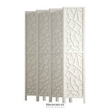 ARTISS 8 PANEL ROOM DIVIDER SCREEN 325X170CM CLOVER WHITE