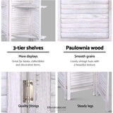 ARTISS 8 PANEL ROOM DIVIDER SCREEN 326X170CM SHELF WHITE