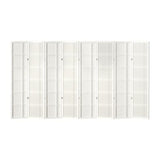 ARTISS 8 PANEL ROOM DIVIDER SCREEN 353X179CM NOVA WHITE