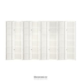 ARTISS 8 PANEL ROOM DIVIDER SCREEN 353X179CM NOVA WHITE