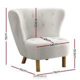 ARTISS ARMCHAIR LOUNGE ACCENT CHAIR ARMCHAIRS COUCH CHAIRS
