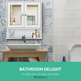 ARTISS BATHROOM MIRROR CABINET STORAGE CUPBOARD