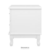 ARTISS BEDSIDE TABLE 2 DRAWERS - KUBI WHITE