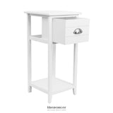 ARTISS BEDSIDE TABLE VINTAGE - THYME WHITE