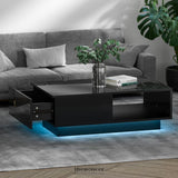 ARTISS COFFEE TABLE LED LIGHTS BLACK
