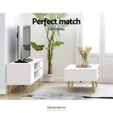 ARTISS COFFEE TABLE STORAGE DRAWER WHITE LARIN