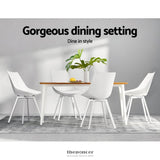 ARTISS DINING CHIARS SET OF 2 PU LEATHER WHITE LYLETTE