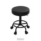 ARTISS ROUND SALON STOOL STOOLS BLACK SWIVEL BARBER HAIR