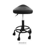 ARTISS SADDLE STOOL SALON CHAIR BLACK SWIVEL BEAUTY BARBER