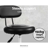 ARTISS SALON STOOL SWIVEL CHAIRS WITH BACK BARBER BEAUTY