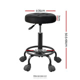 ARTISS SALON STOOL SWIVEL HEIGHT ADJUSTABLE ROUND BARBER