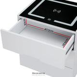 ARTISS SMART BEDSIDE TABLE 3 DRAWERS WITH WIRELESS CHARGING