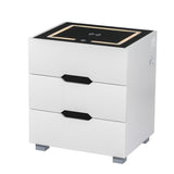 ARTISS SMART BEDSIDE TABLE 3 DRAWERS WITH WIRELESS CHARGING