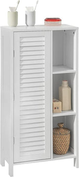 BATHROOM STORAGE CABINET 3 SHELVES 1 DOOR