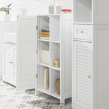 BATHROOM STORAGE CABINET 3 SHELVES 1 DOOR